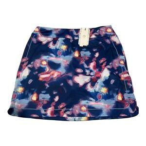 New EP New York‎ Women 17.5" Moody Watercolor Skort Size Medium Color Multicolor